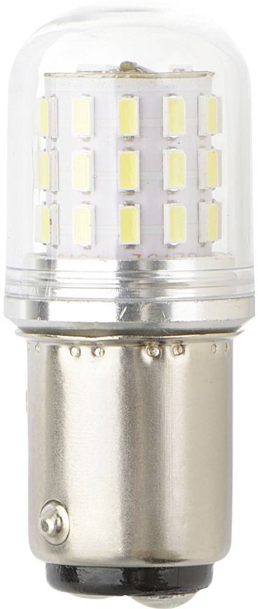 TRU COMPONENTS TC-13776180 LED-signallampe Hvid BA15d 10 V/DC, 30 V/DC 250 lm