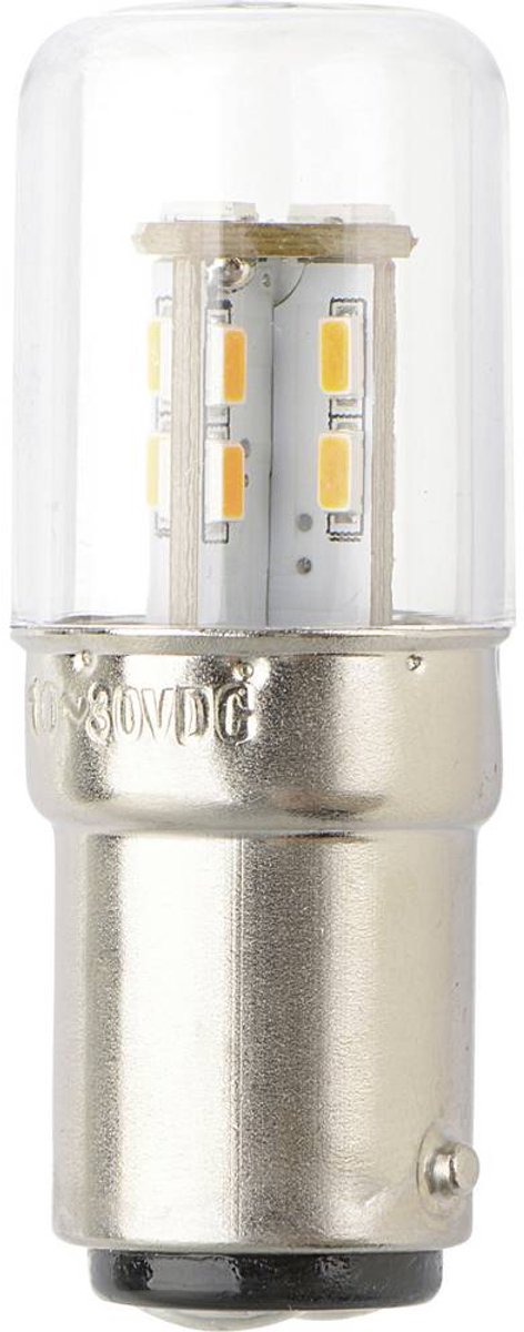 TRU COMPONENTS TC-13776164 LED-signallampe Gul BA15d 12 V/DC, 24 V/DC 200 lm
