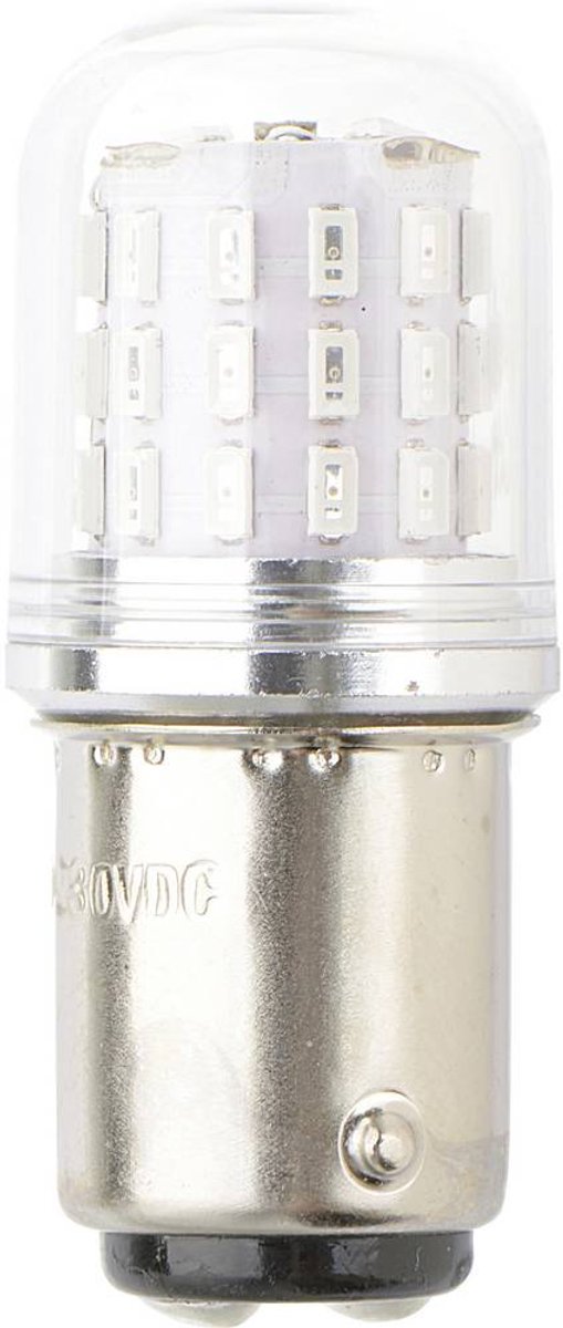 TRU COMPONENTS TC-13776184 LED-signallampe Rød BA15d 10 V/DC, 30 V/DC 250 lm