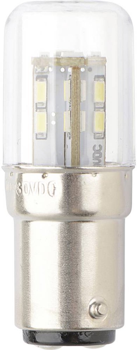 TRU COMPONENTS TC-13776152 LED-signallampe Hvid BA15d 12 V/DC, 24 V/DC 200 lm