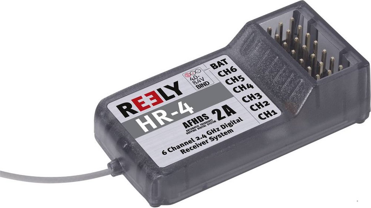 Reely HR-4 6-kanals modtager 2,4 GHz Stiksystem JR