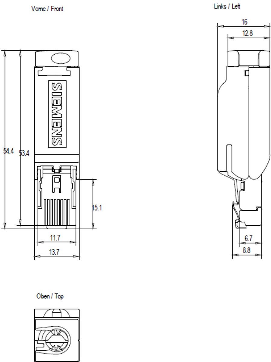 Siemens 6GK1901-1BB10-2AA0 RJ-stikforbindelse 6GK19011BB102AA0 Flerfarvet 1 stk