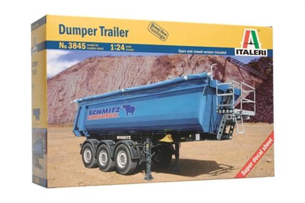 Italeri 3845 Muldenkipper-Anhänger Truckmodel byggesæt 1:24