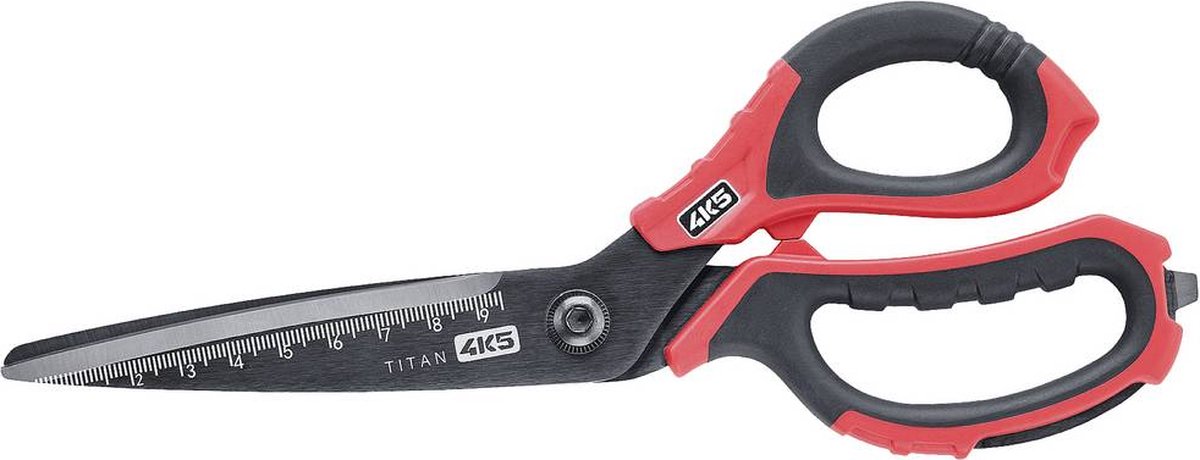 4K5 Tools 600.500A Universalsaks Venstrehåndede, Højrehåndede Sort/rød