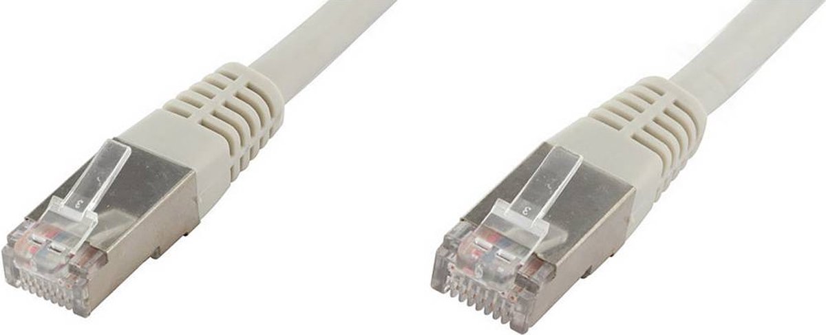 econ connect F6TP7GR RJ45 Netværkskabel, patchkabel CAT 6 S/FTP 7.00 m Grå Parskærm 1 stk