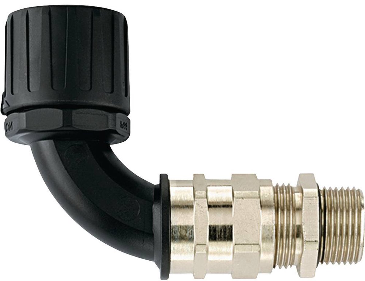 HellermannTyton 166-23306 HG34-90CG-M32-PA66/NPB-BK Slangeforskruning Sort M32 90° 1 stk