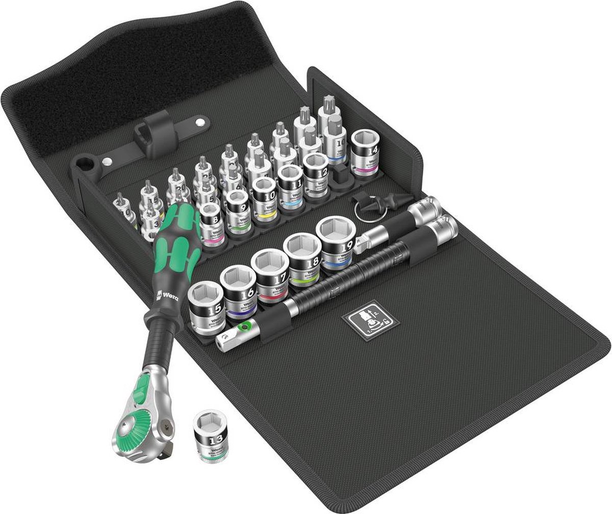 Wera 8100 SB All-in Topnøgle-bit-sæt 3/8 35 dele 05003536001