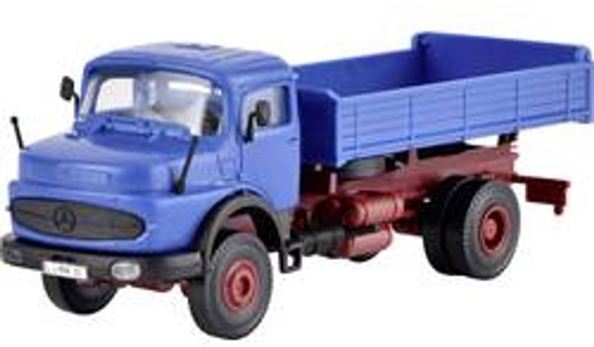Kibri 14129 H0 Lastbiler model Mercedes Benz Rundvogn LAK 1620 tippelad