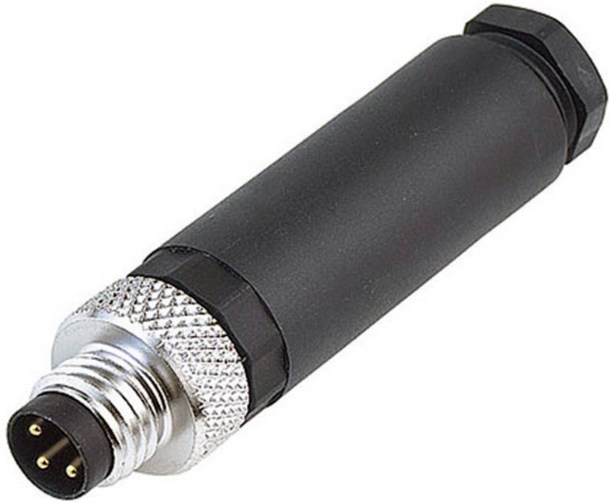 binder 99-3379-100-03 Sensor-, aktuator-stik, M8 Stik, lige Pol-tal (RJ): 3 1 stk Piece