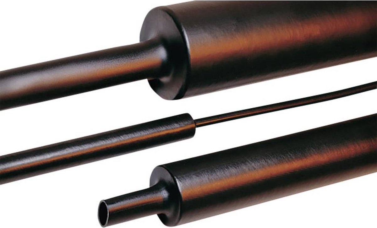 HellermannTyton 323-10630 Krympeslange uden lim Sort 63 mm 19 mm Krympningshastighed:4:1 1 m
