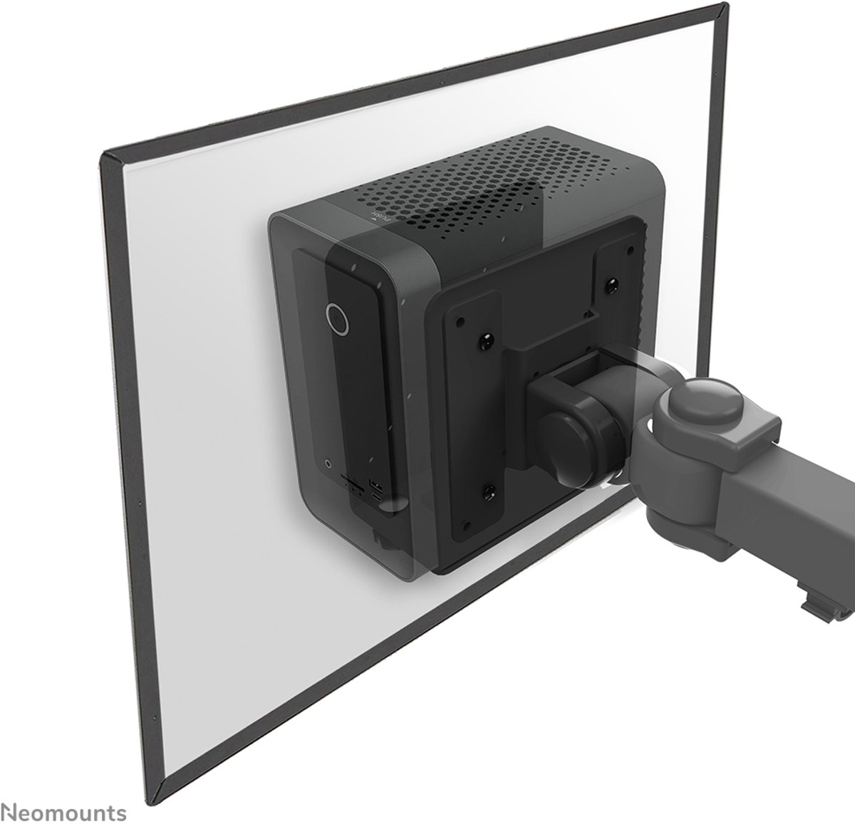 Neomounts THINCLIENT-20 THINCLIENT-20 PC-holder Bakre väggen Sort Tilladt belastning til vægt: 10 kg