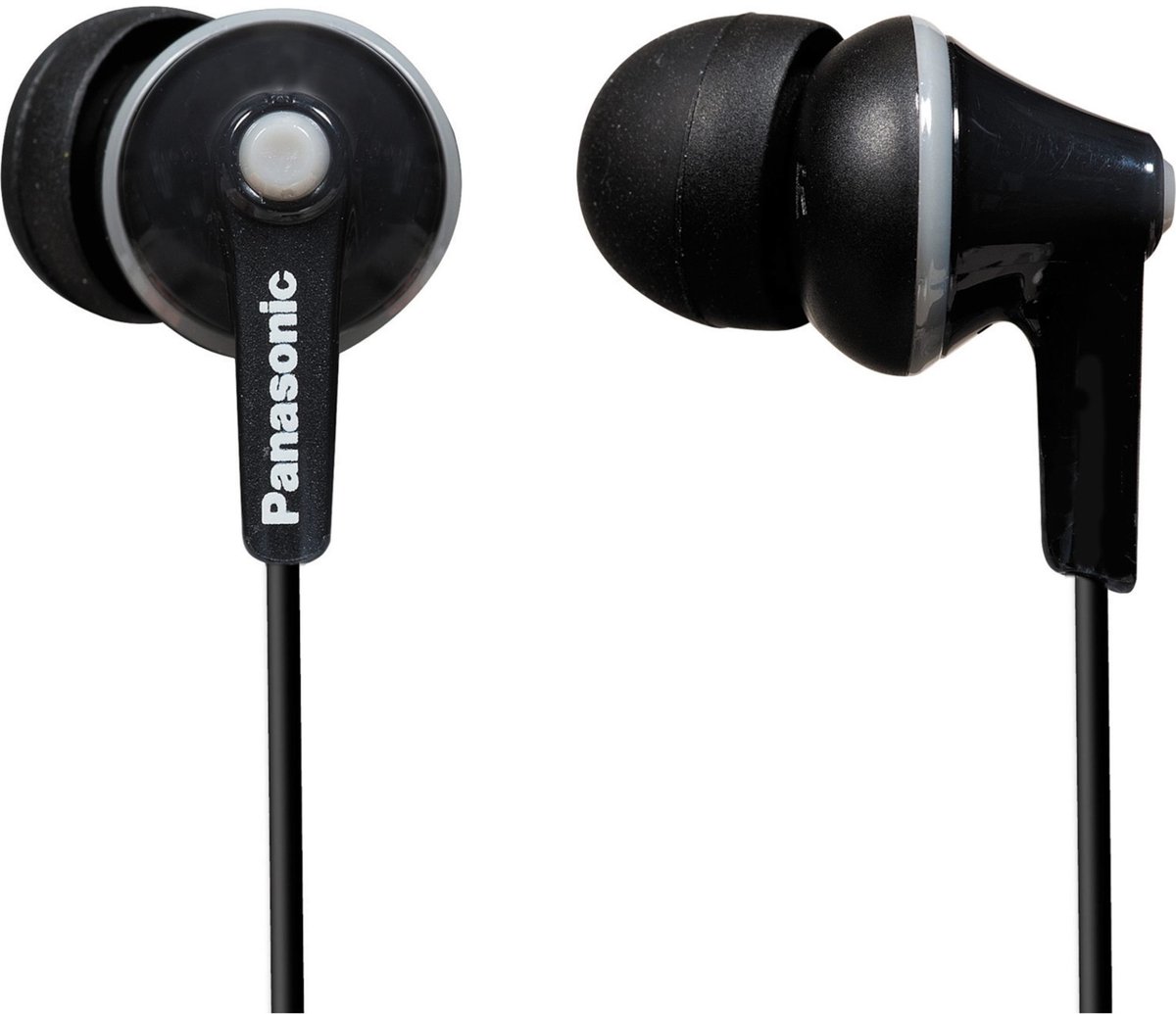Panasonic RP-HJE125E In Ear hovedtelefoner kabelbundet Stereo Sort Mobiltelefon