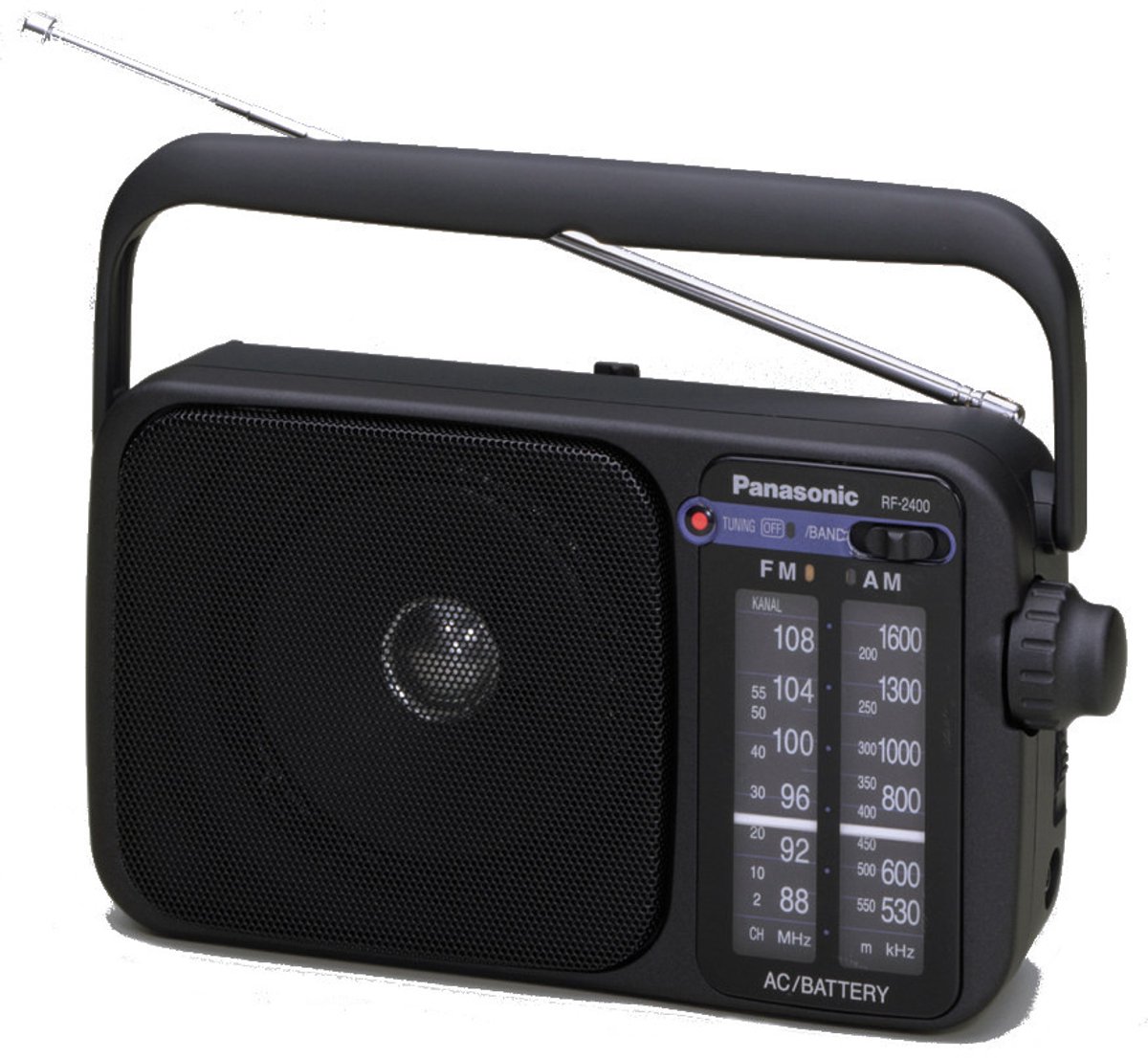 Kuffertradio Panasonic RF-2400DEG FM Sort