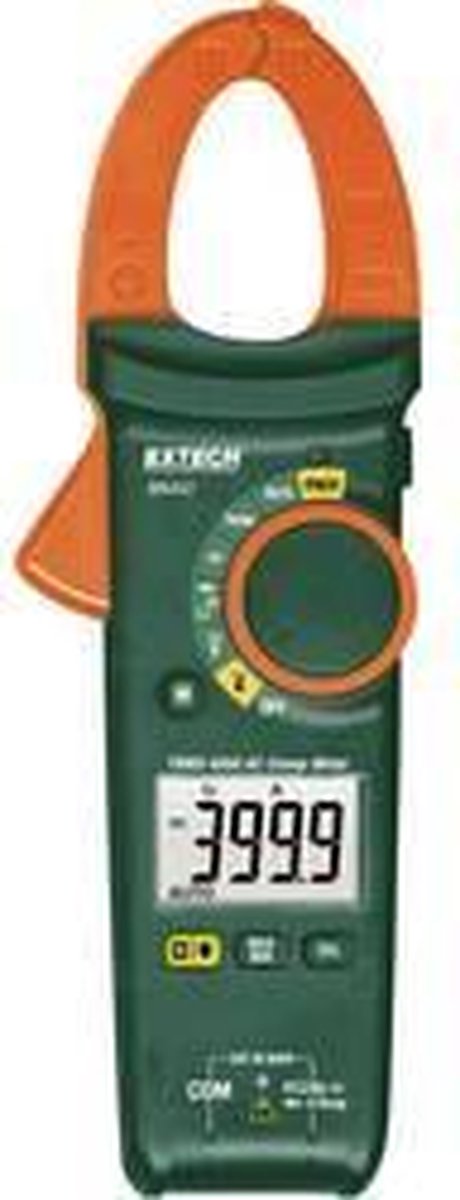 Extech MA443 Hånd-multimeter, Strømtang digital med skærmbaggrundsbelysning CAT III 600 V Visning (counts): 4000