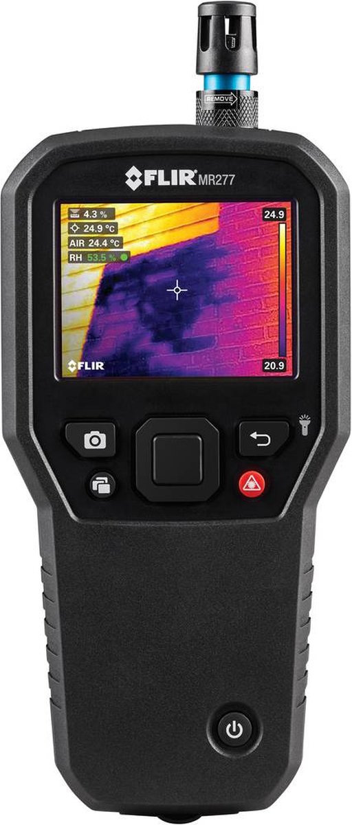 FLIR MR277 Materialefugtighedsmåler; integreret termisk kamera, Temperaturmåling., Berøringsfri IR-måling