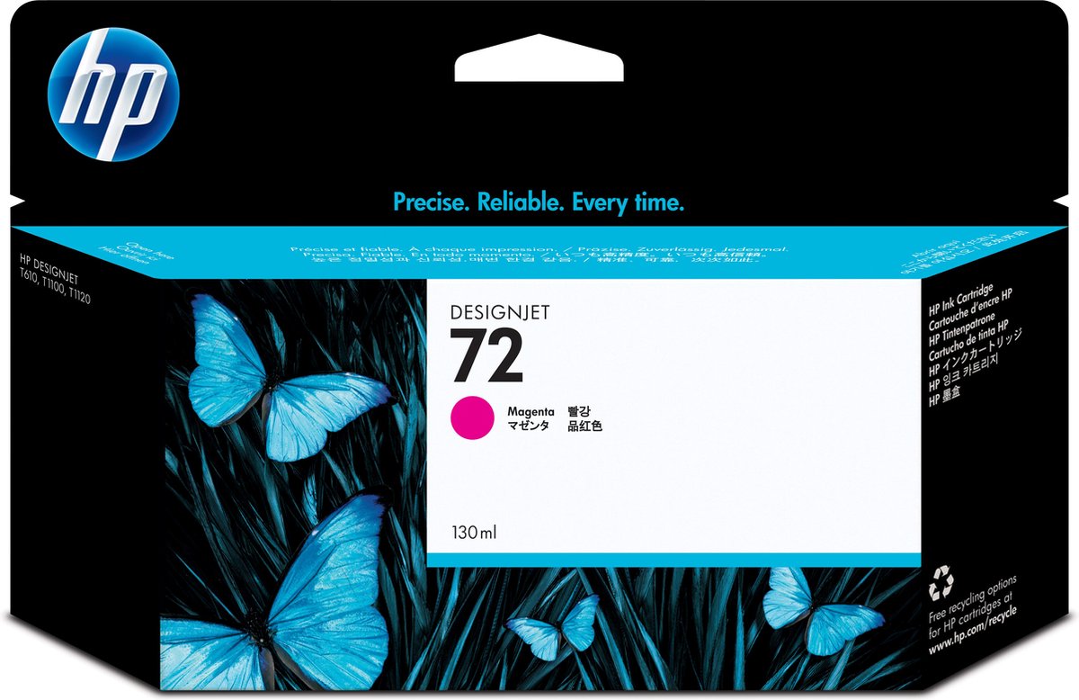HP Blæk 72 Original Magenta C9372A 130 ml