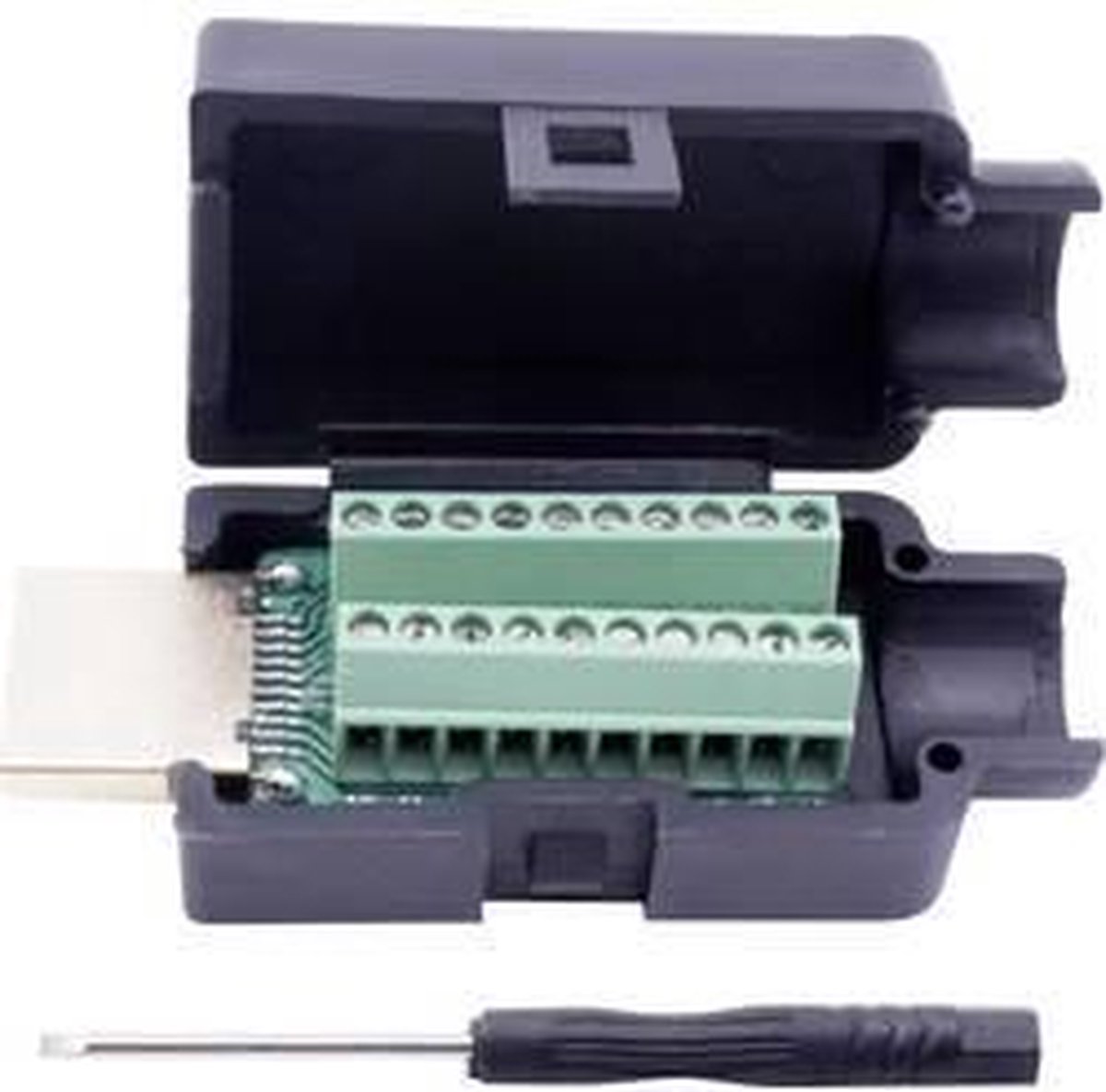 TRU COMPONENTS T1904C104 HDMI-stik Stik, indbygning lodret Poltal: 20 Sort 1 stk