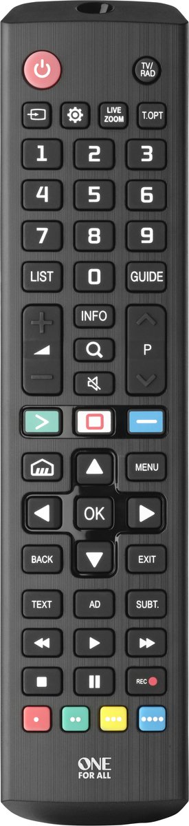 One For All LG 2.0 LG Fjernbetjening Sort