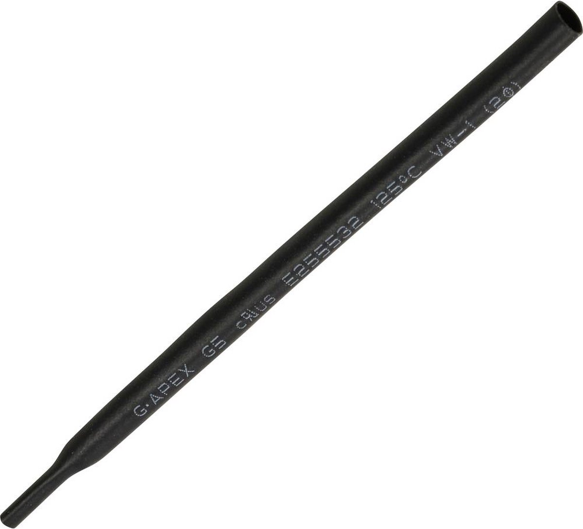 TRU COMPONENTS 1565142 Krympeslange uden lim Sort 2 mm 1 mm Krympningshastighed:2:1 15 m
