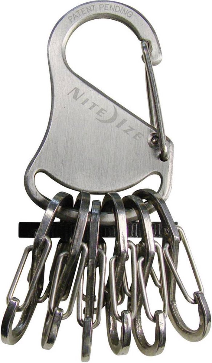 NITE Ize Nøgle-karabinhage NI-KLK-11-R3 KeyRack Locker Sølv 1 stk