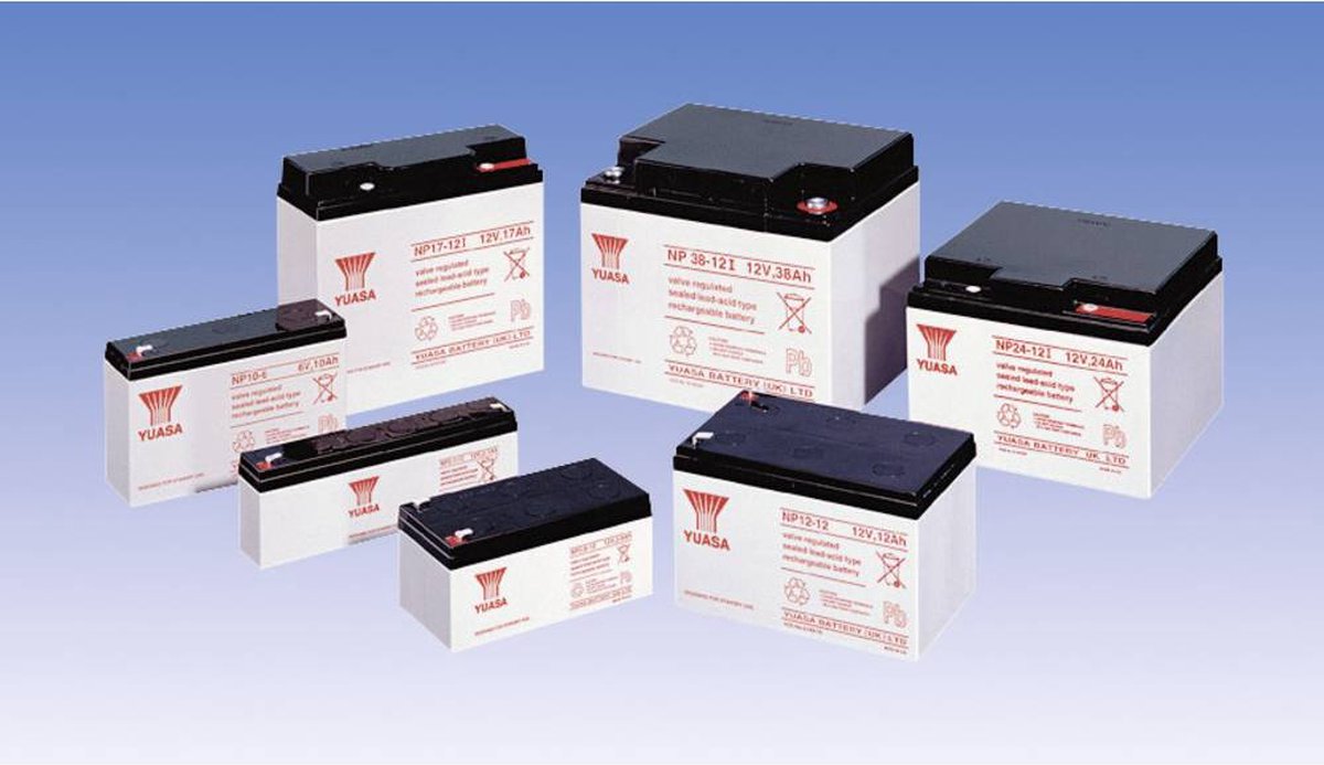 Yuasa NP1.2-12 Blybatteri 12 V 1.2 Ah Blyfleece (B x H x T) 97 x 55 x 48 mm Fladstik 4,8 mm Vedligeholdelsesfri, VDS-certifikation