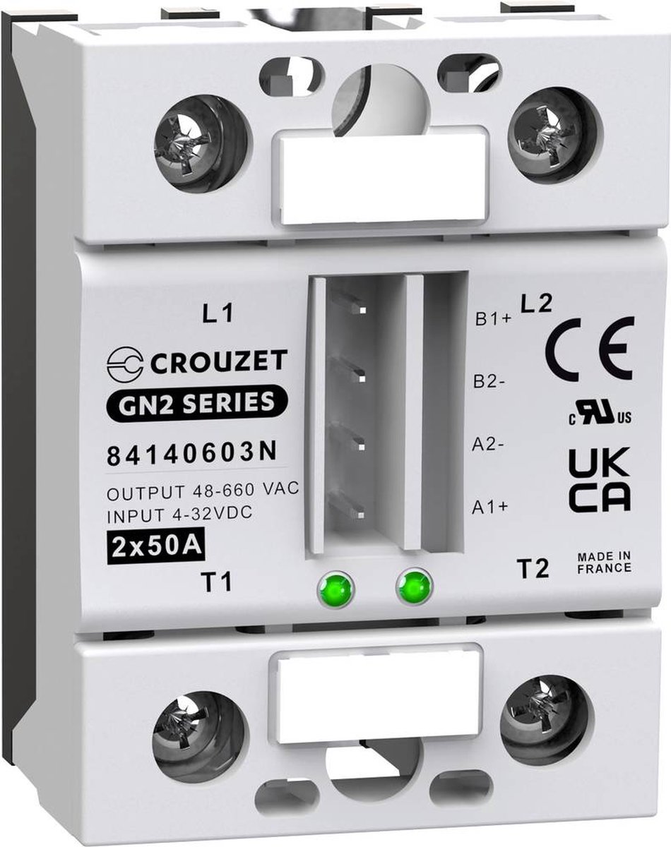 Crouzet Halvlederrelæ 84140603N 50 A Koblingsspænding (max.): 660 V/AC Speciel nulpassage 1 stk