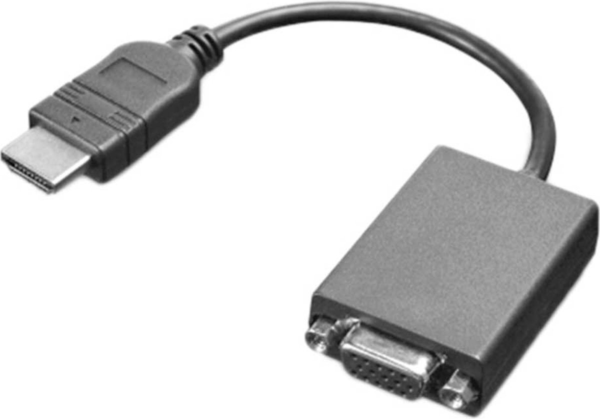 Lenovo 0B47069 HDMI / VGA Adapter [1x HDMI-stik - 1x VGA-tilslutning] Sort 0 cm