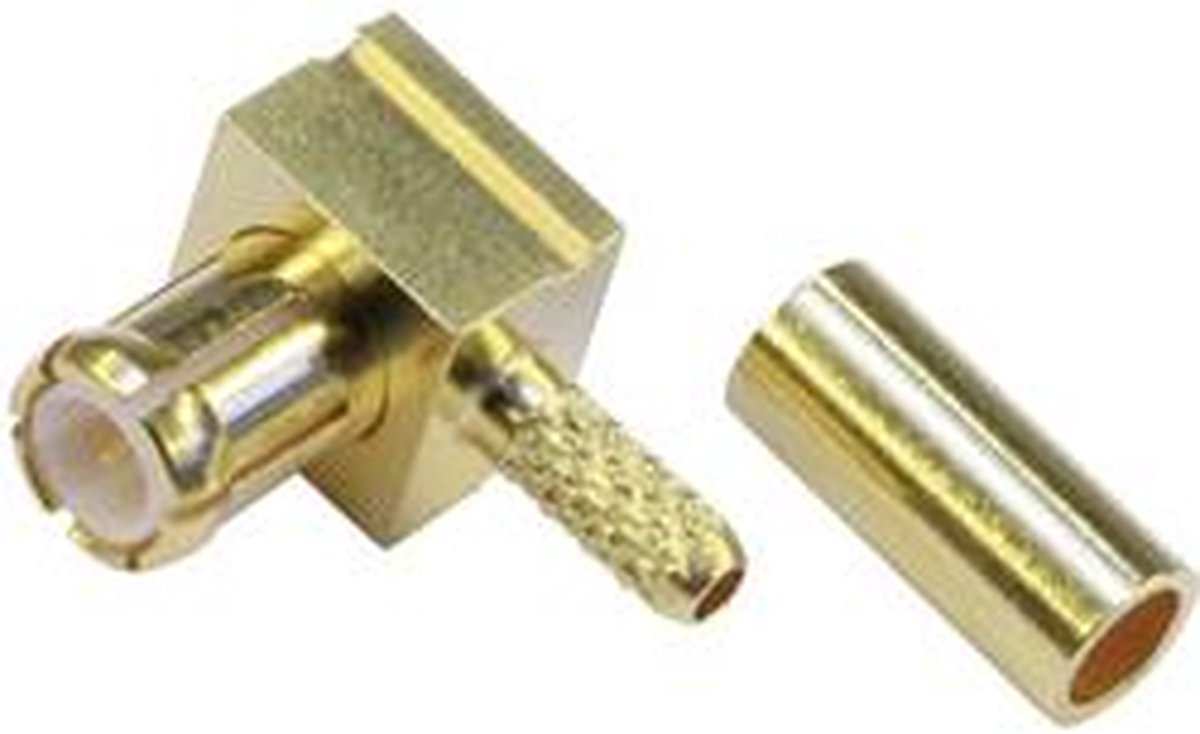 Telegärtner 100027684 100027684 MCX-stikforbindelse Stik, vinklet 50 Ω 1 stk