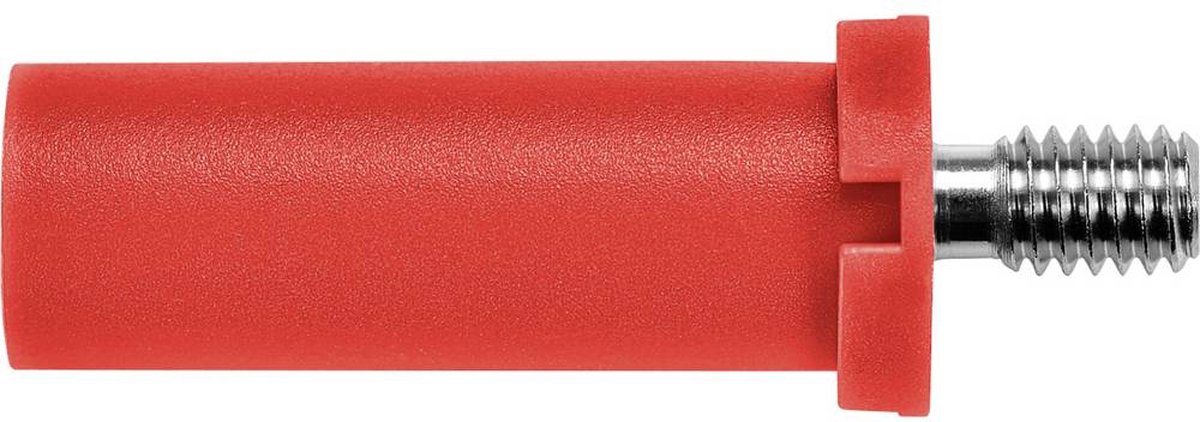 Schützinger SFK 8465 Ni / M4 / 7 / RT Sikkerhedsfjederstik Stik Rød 1 stk Piece