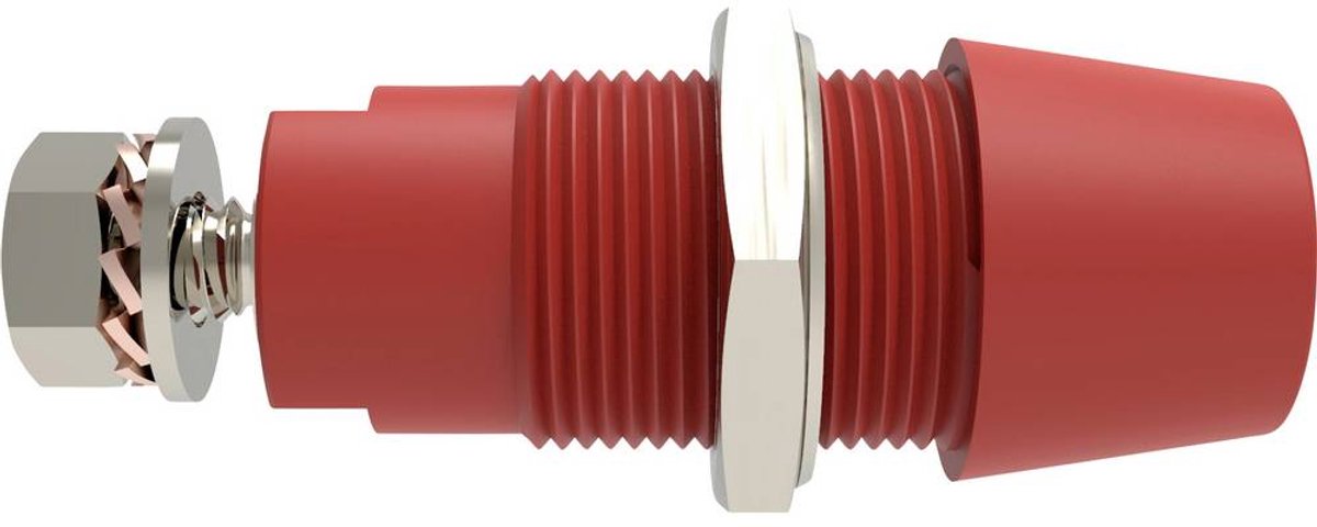 Schützinger DI SAB 9430 Ni / RT Sikkerhedsmonteringsbøsning lige Stift-diameter: 4 mm Rød 1 stk