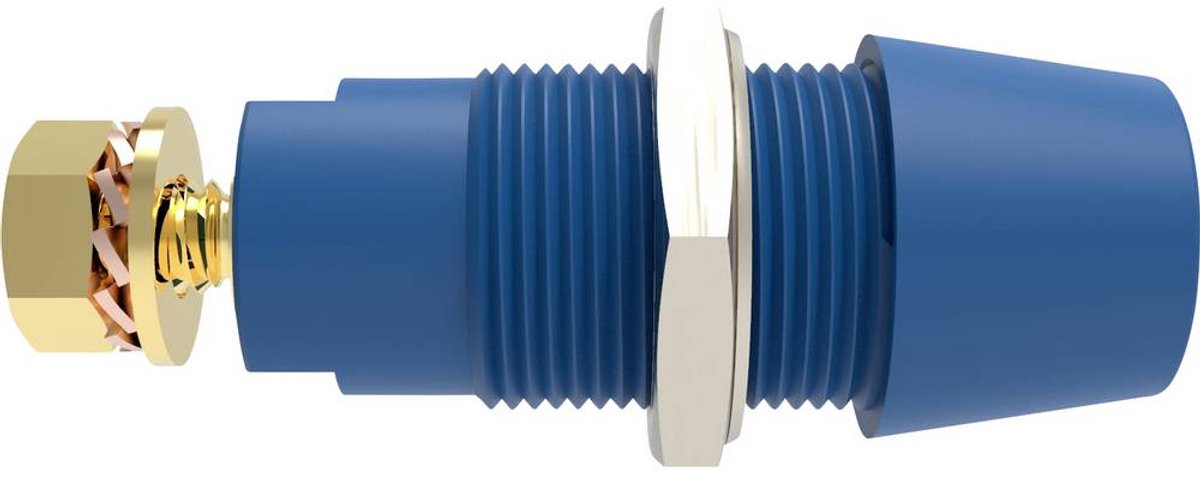 Schützinger DI SAB 9430 Au / BL Sikkerhedsmonteringsbøsning lige Stift-diameter: 4 mm Blå 1 stk