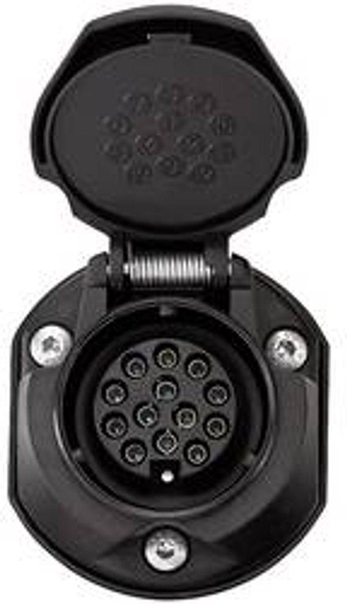 SecoRüt 30135 Anhænger-stikdåse [Stikdåse 13-polet - 13-polet stik] ABS-plast
