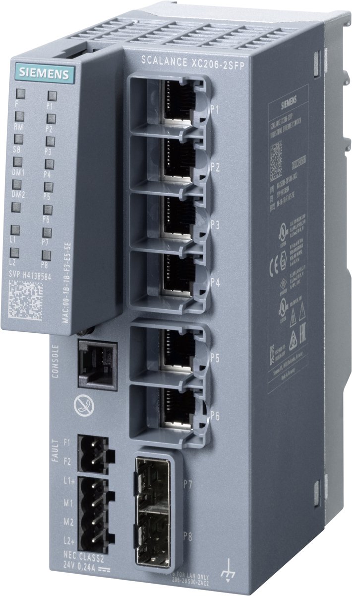 Siemens 6GK5206-2BS00-2AC2 Industrial Ethernet Switch 10 / 100 / 1000 MBit/s