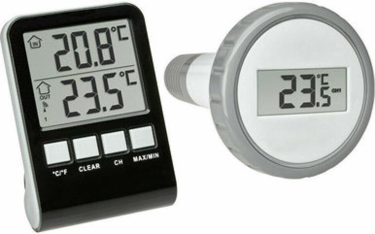 TFA Dostmann Palma Pooltermometer Sort 30.3067.10