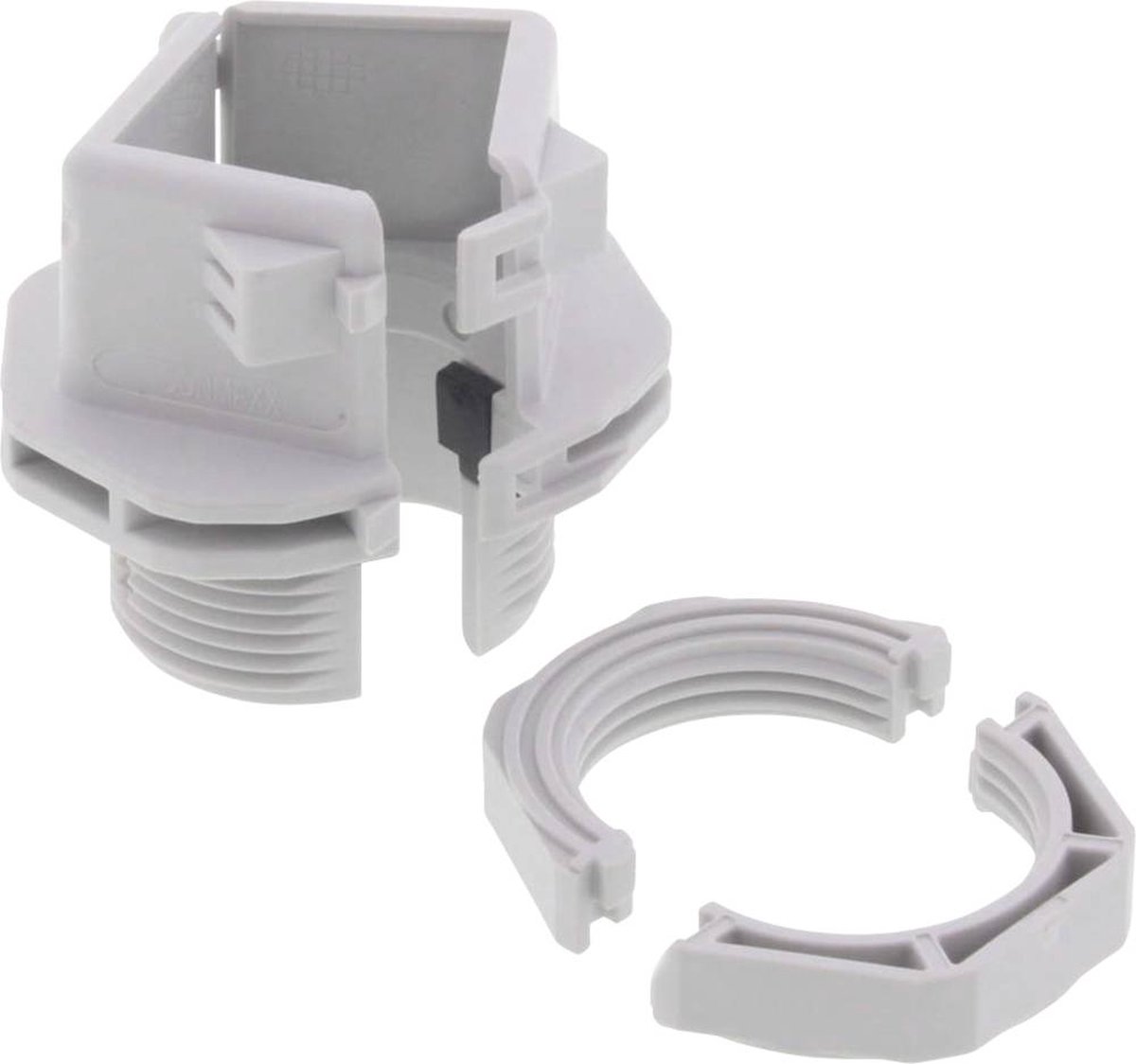 Wiska 10108664 Kabelforskruning kan deles M25 M25 Polyamid Gråhvid (RAL 7035) 1 stk