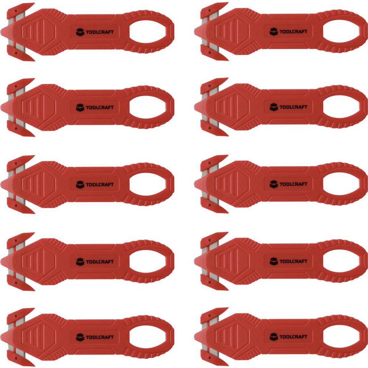TOOLCRAFT TO-10284090 Sikkerheds-kartonkniv 10 stk