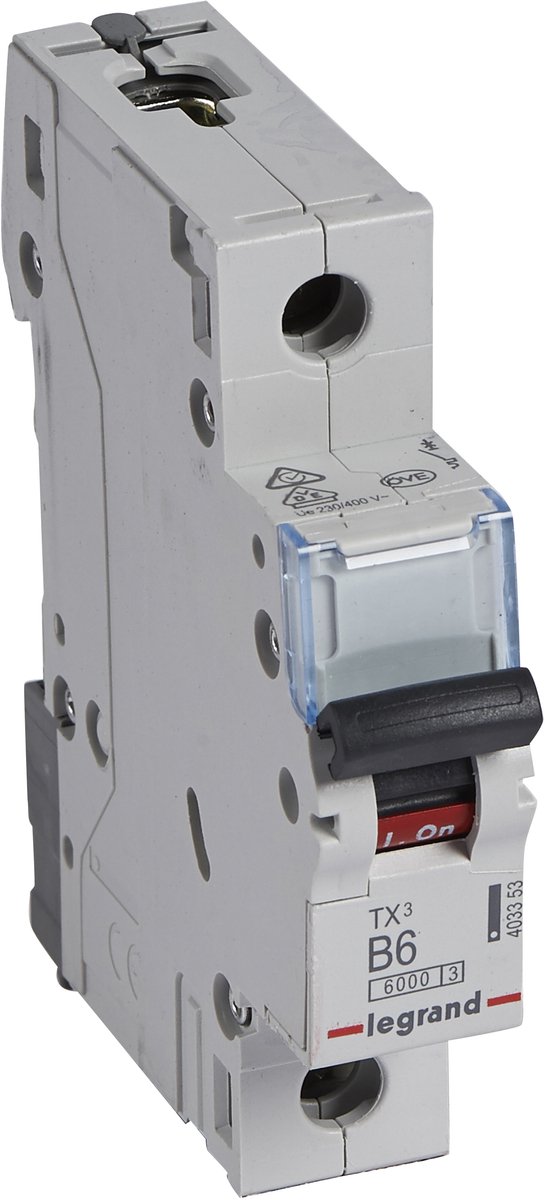 Legrand 403353 403353 Ledningssikkerhedsafbryder 1-polet 6 A 230 V, 400 V