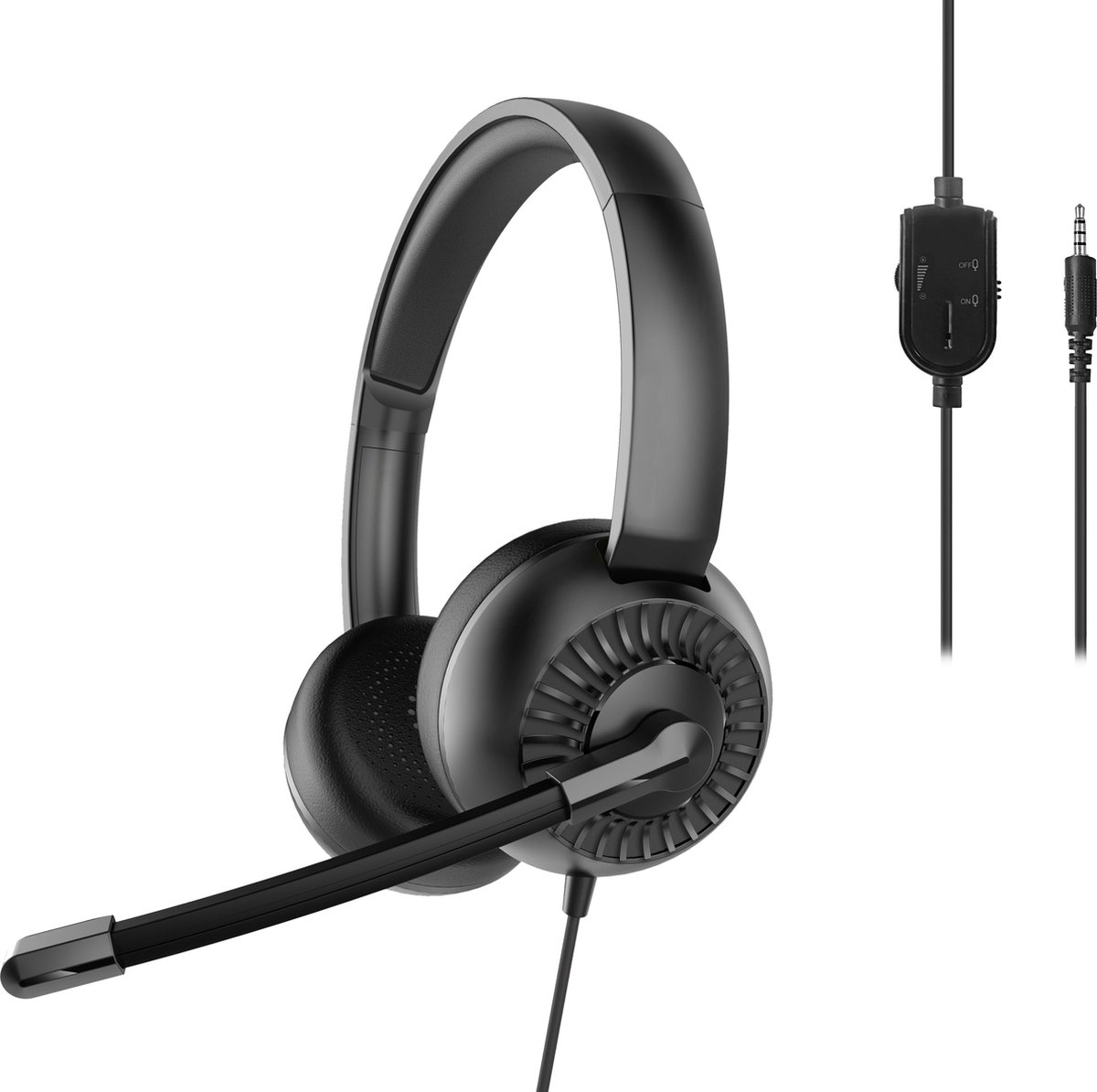 SpeedLink METIS On Ear-headset kabelbundet Stereo Sort Headset, Lydstyrkeregulering, Indstilling af lydløs mikrofon