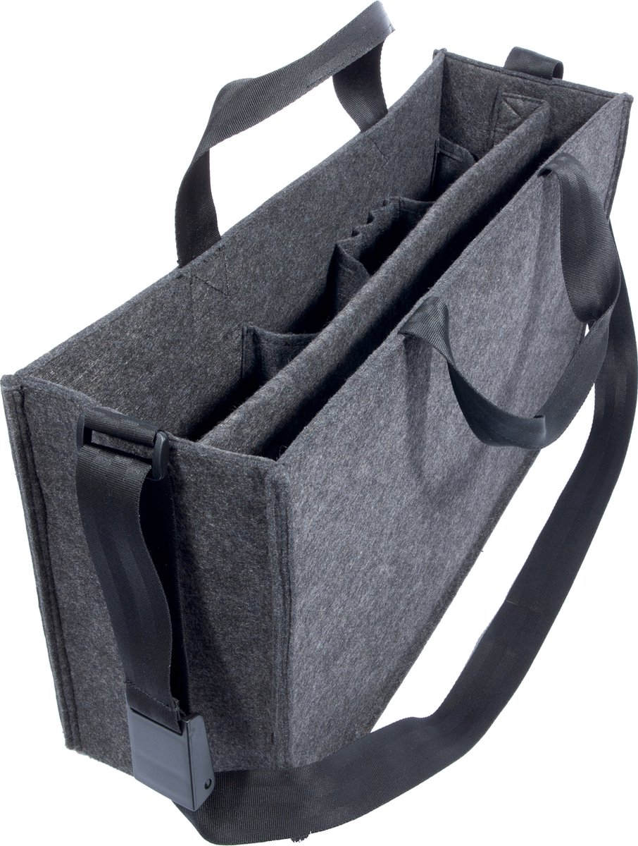 Sigel Skuldertaske BA411 50 cm x 28 cm x 15 mm Mørkegrå Greb foreligger: Ja Skulderrem foreligger: Ja