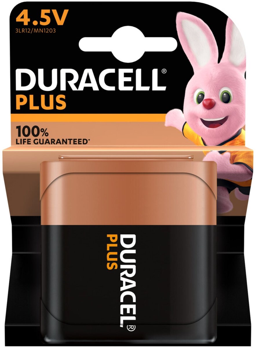 Fladt batteri Duracell Flat MN1203 Alkali-mangan 5900 mAh 1 stk
