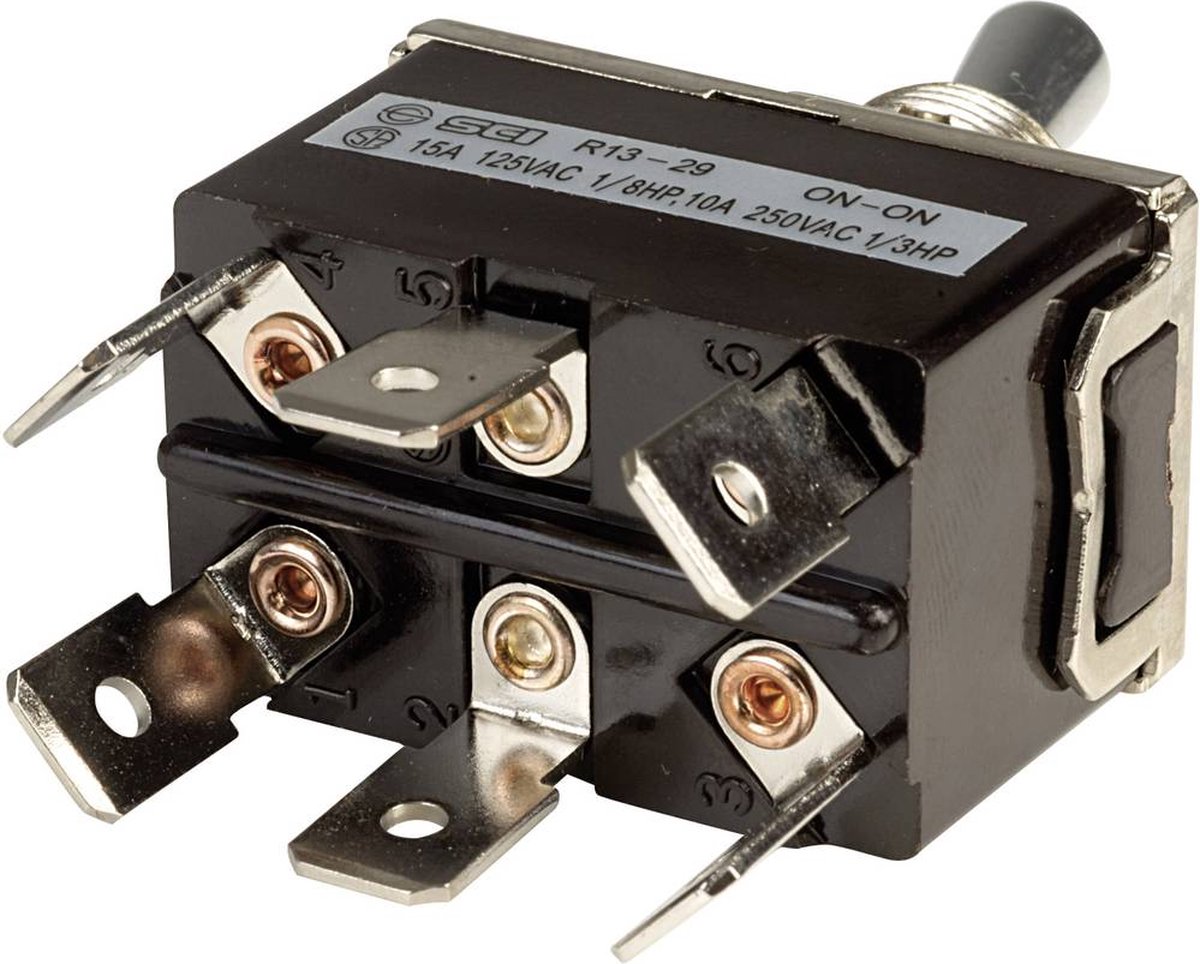 SCI R13-29B R13-29B Vippeafbryder 250 V/AC 10 A 2 x On/On Klikkende 1 stk