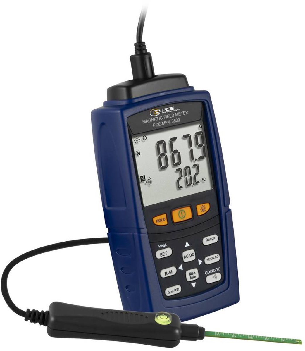 PCE Instruments PCE-MFM 3500 Magnetfelt analyseapparat med dataloggerfunktion