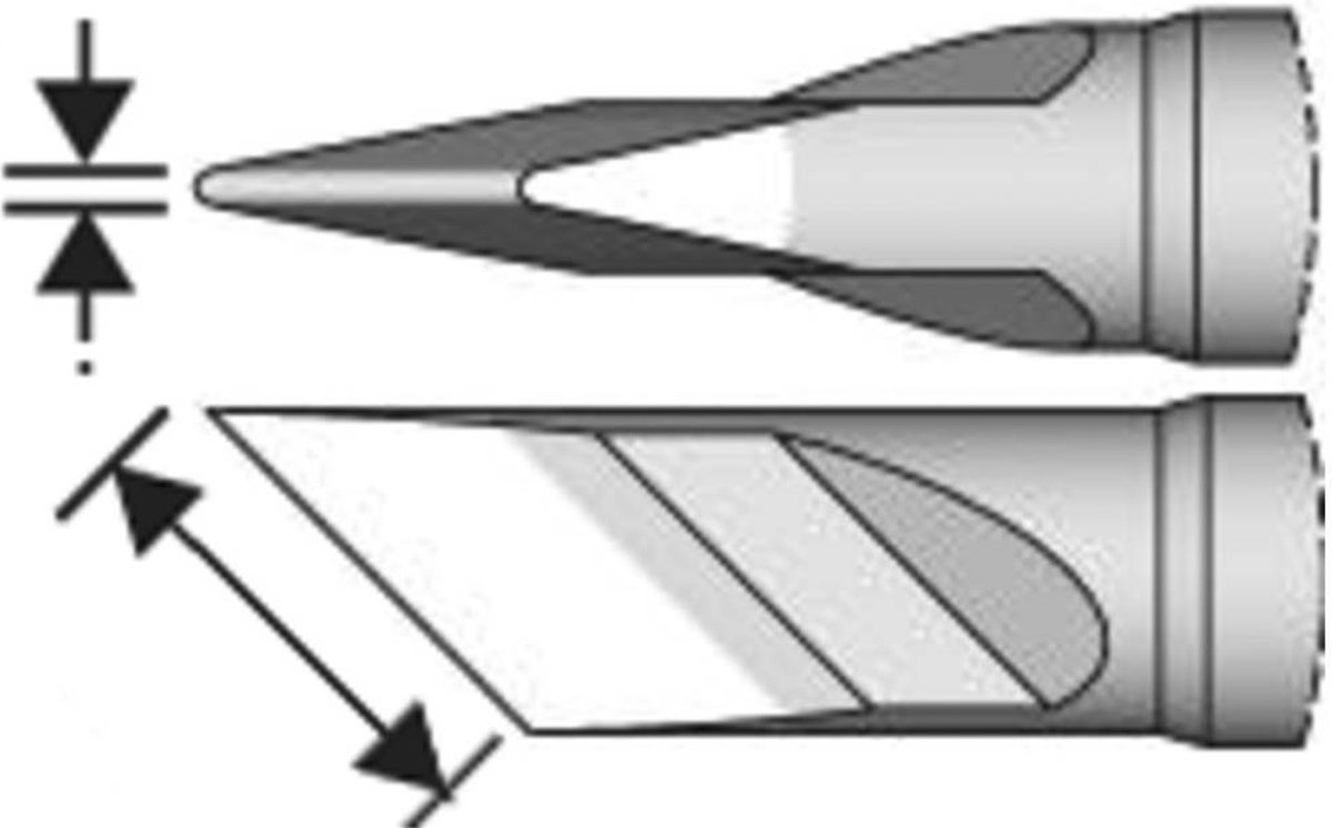 JBC Tools C210018 Loddespids Specialform, klingeformet Spidsstørrelse 0.3 mm Spids-længde 7.6 mm Indhold 1 stk