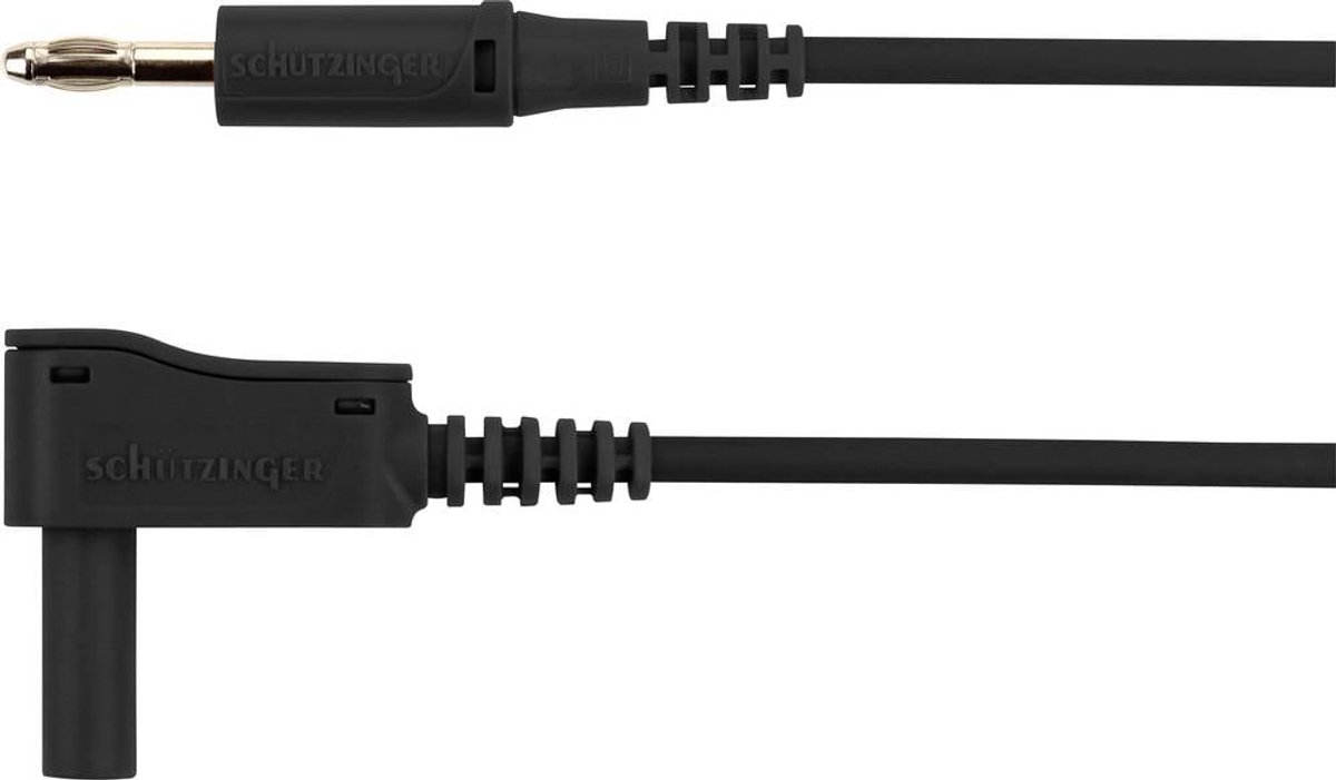 Schützinger Adapterledning Stik 4 mm Stik 4 mm 200.00 cm Sort 1 stk