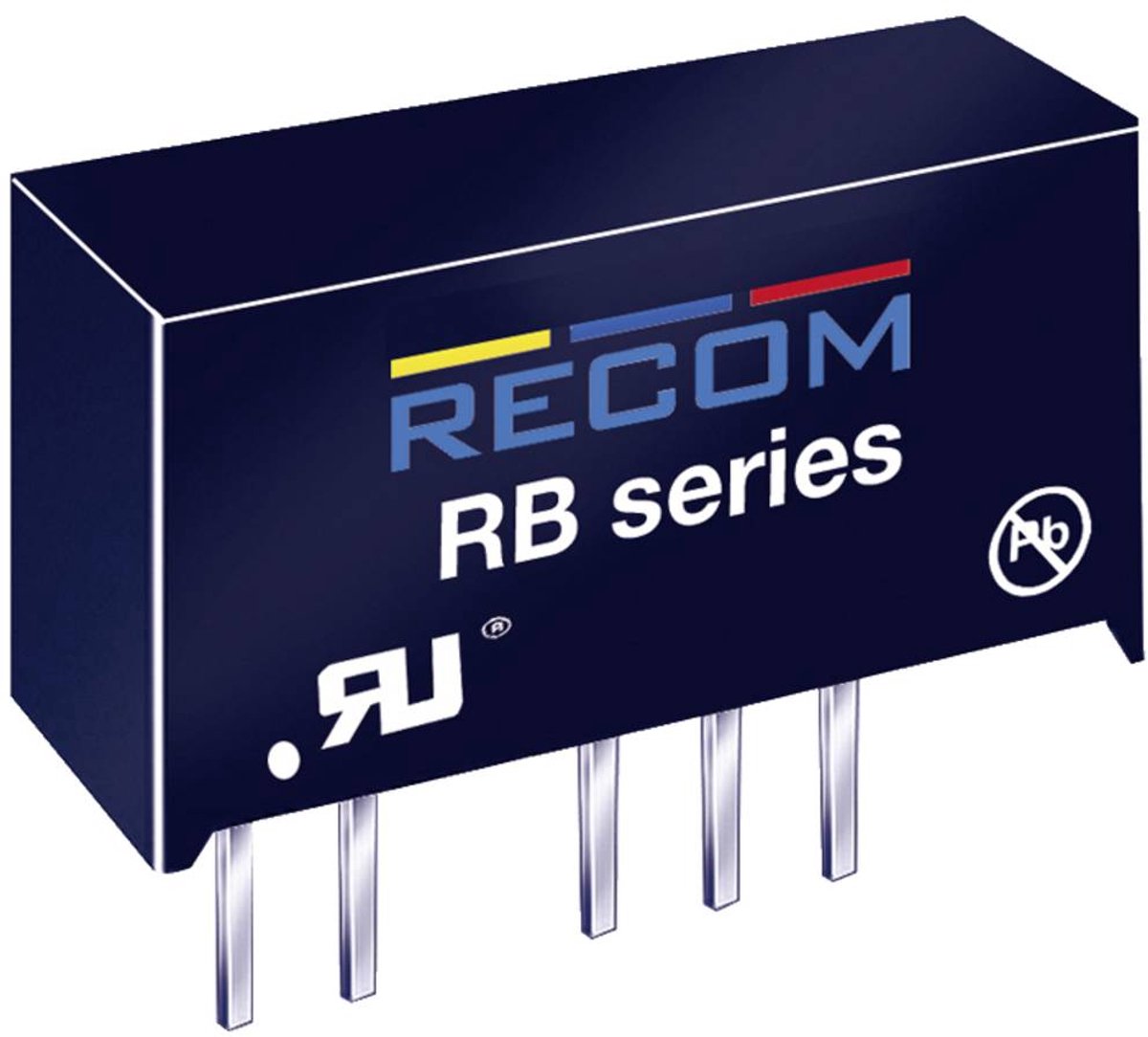 RECOM RB-1212S DC/DC-bilomformer 12 V 12 V 0.084 A 1 W Antal udgange: 1 x Indhold 1 stk