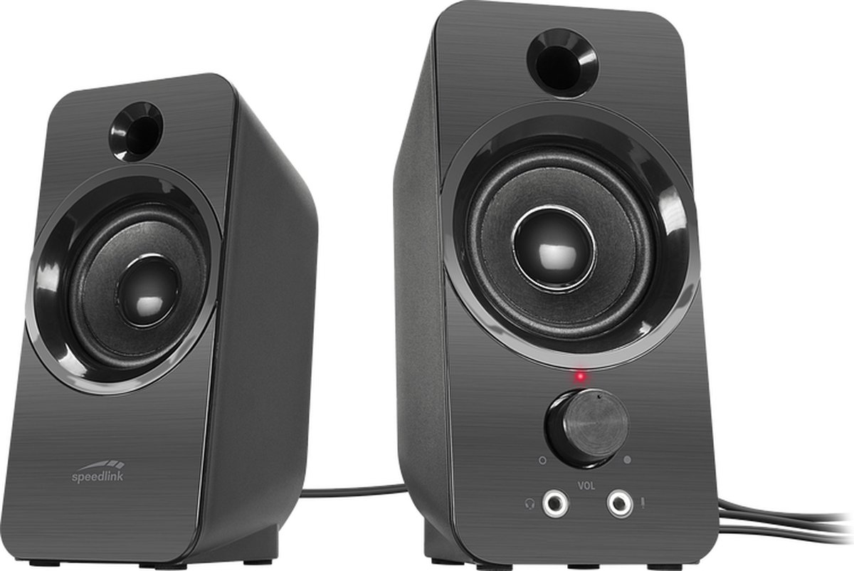 SpeedLink SL-810005-BK 2.0 PC-højttalere USB 6 W Sort
