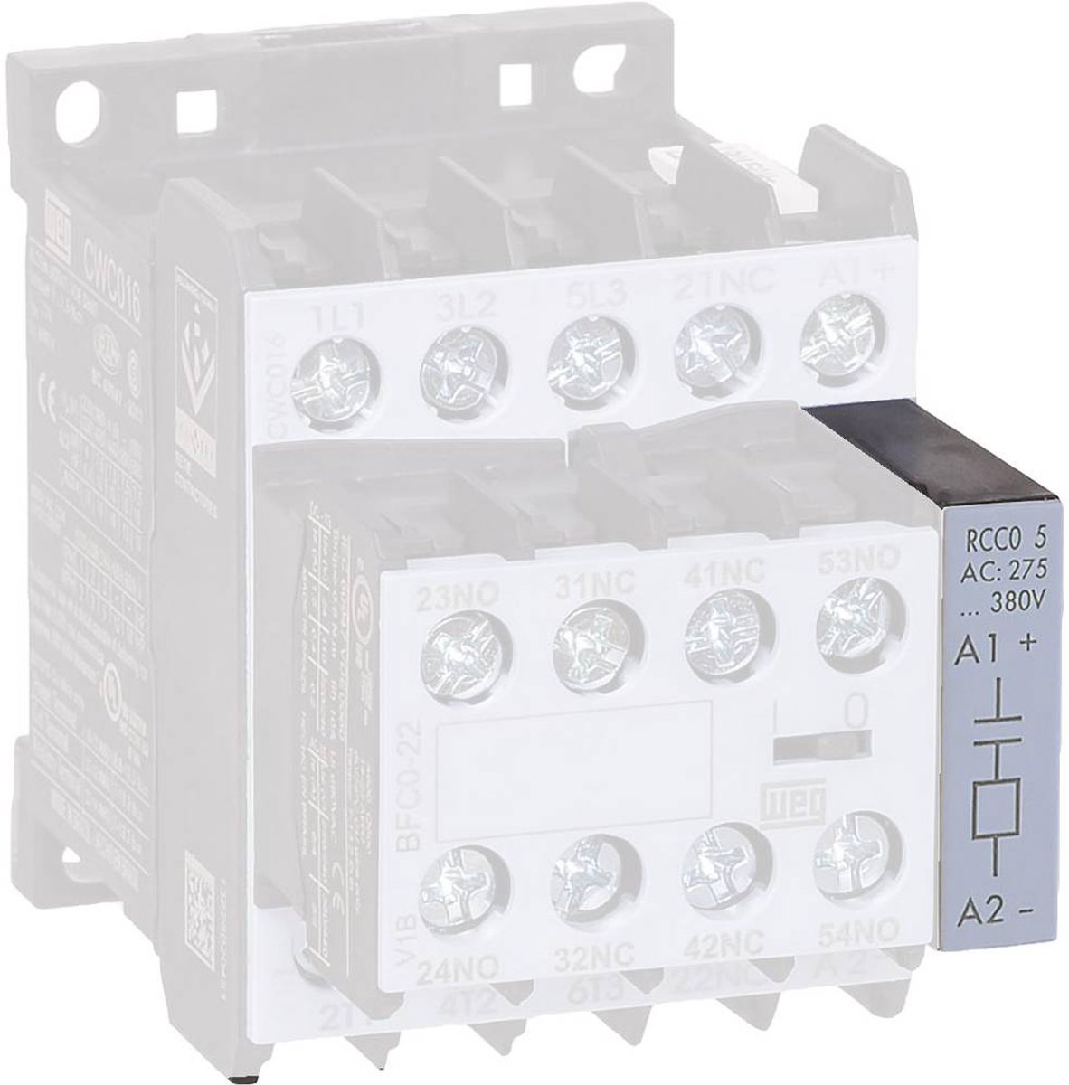 WEG RCC0-4 D63 RC-led til kontaktor Med RC-led Passer til mærkerne (relæ): Weg 1 stk