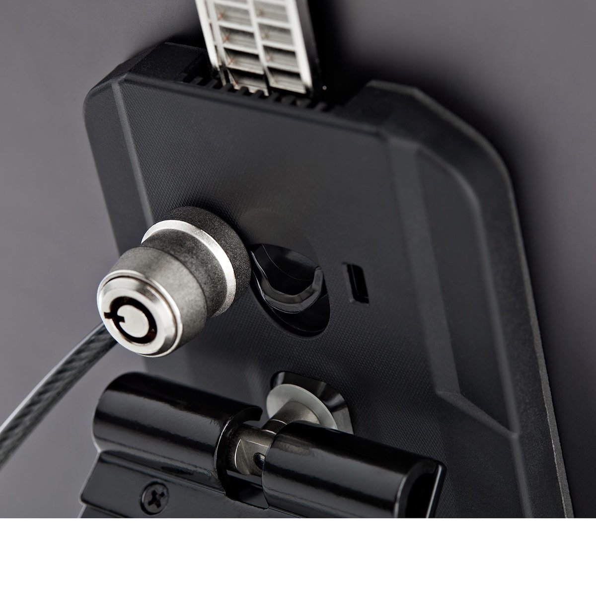 StarTech.com Soporte Seguro para Tablet con Cable de Seguridad con Candado K-Slot - Base para Tablets de 7,9 a 13 Pulgadas - Soporte Universal Ajustable de Sobremesa para Tablet - Soporte Antirrobo