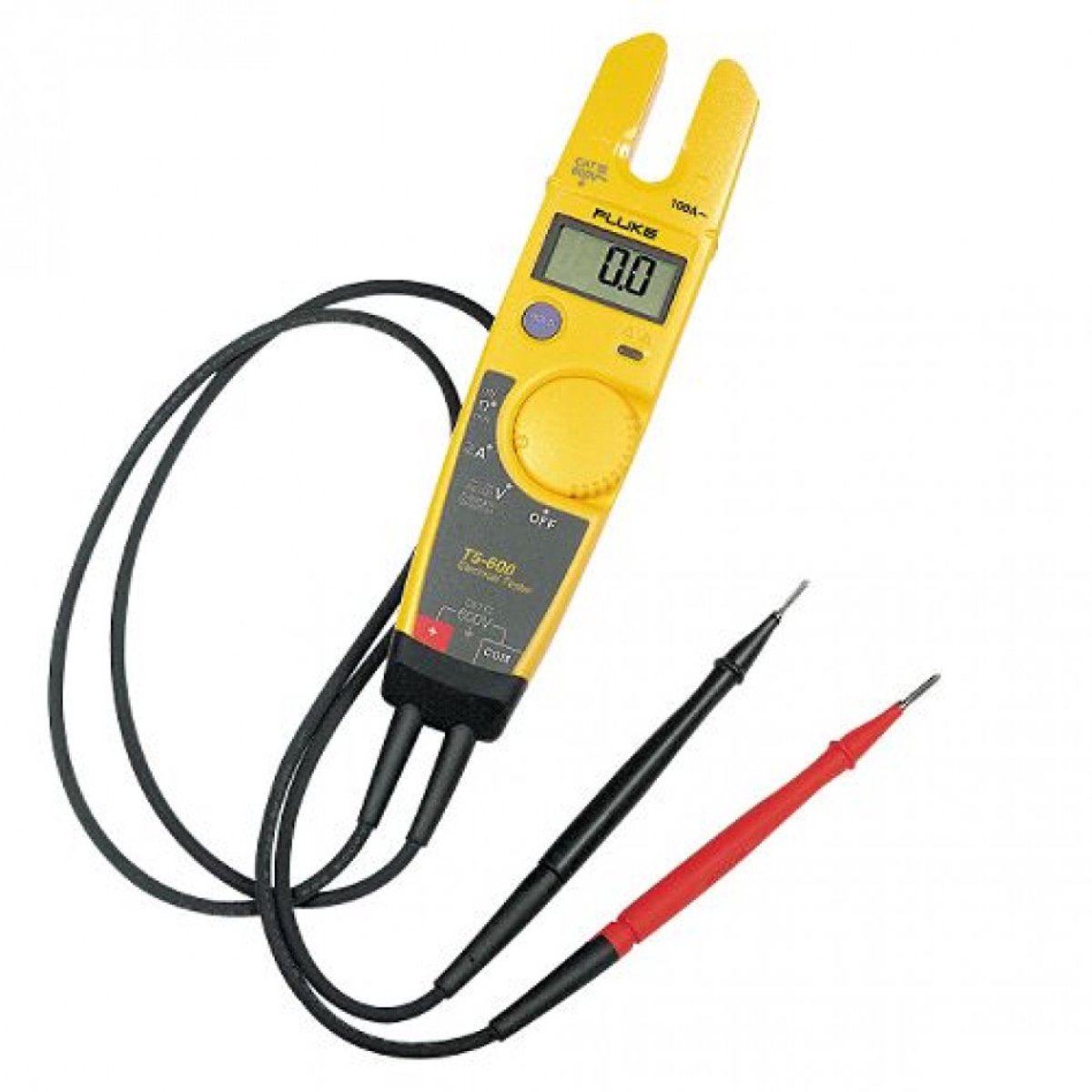 Fluke T5-600 To-polet spændingstester CAT III 600 V LCD, Akustik
