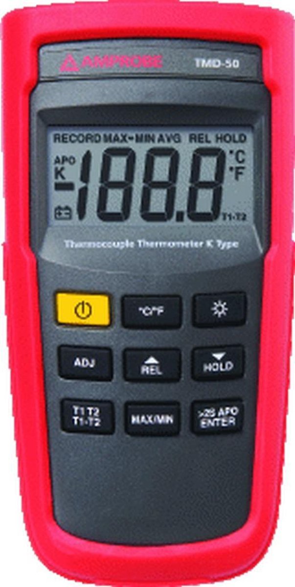 Beha Amprobe TMD-50 Temperatur-måleudstyr -60 - +1350 °C Sensortype K Datalogger-funktion